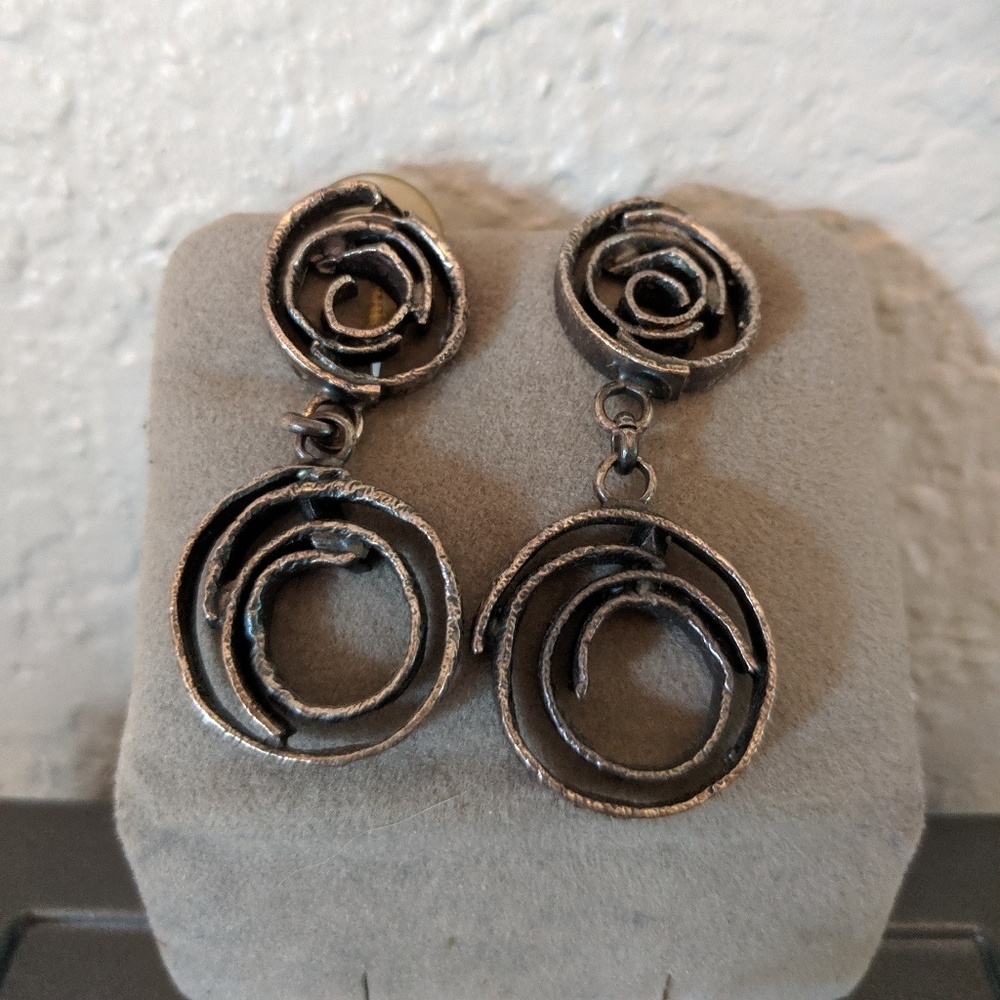 Circular Metal earrings